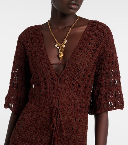 Robe midi Marissa en crochet de coton - Anna Kosturova - Modalova