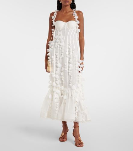 Robe midi Dawning en lin et soie - Zimmermann - Modalova