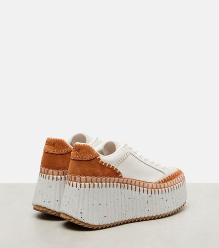 Chloé Baskets à plateforme en cuir - Chloe - Modalova