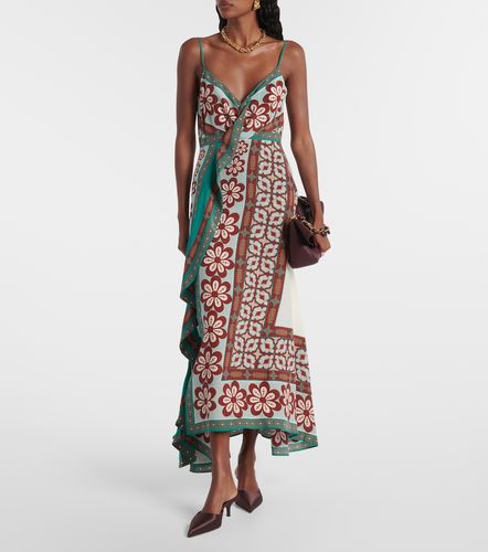 Robe longue Turn Around en crêpe de soie - La DoubleJ - Modalova
