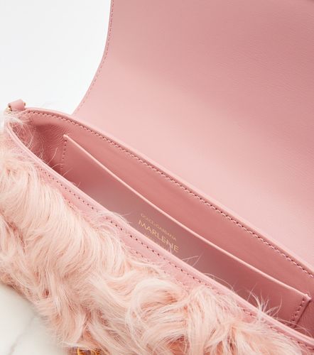 Sac Marlene Small en shearling et cuir - Dolce&Gabbana - Modalova
