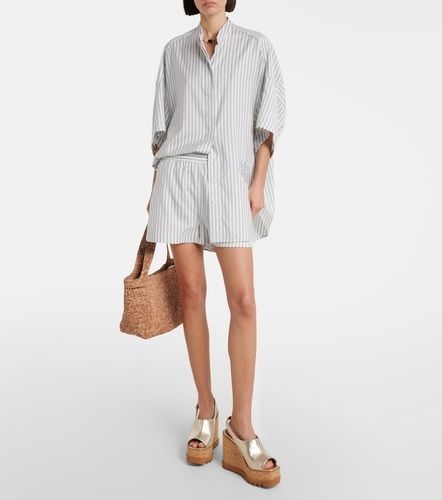Short à rayures en soie et laine - Stella McCartney - Modalova