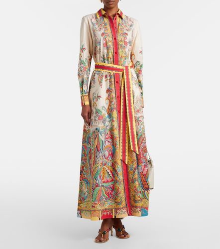 Robe chemise en coton à motif floral - Etro - Modalova