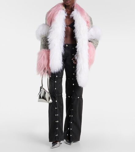 Veste en cuir et shearling - The Attico - Modalova