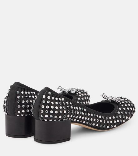 Escarpins en cuir à cristaux - Rene Caovilla - Modalova