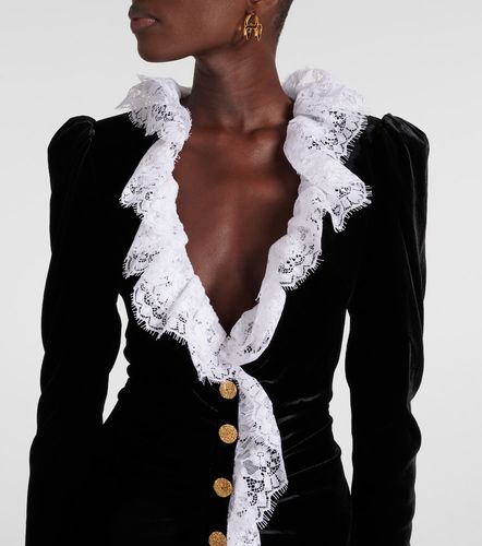 Robe longue en dentelle - Alessandra Rich - Modalova
