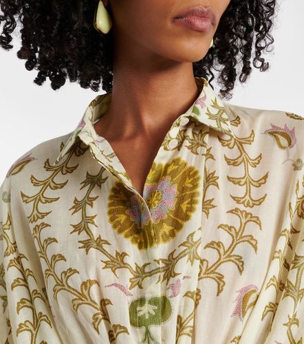 Robe chemise en coton à fleurs - Giambattista Valli - Modalova