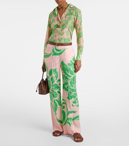Chemise imprimée en coton et soie - Etro - Modalova