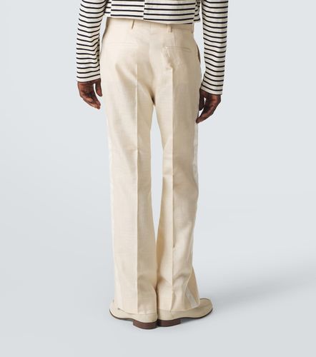 Pantalon évasé Alto en satin - Wales Bonner - Modalova