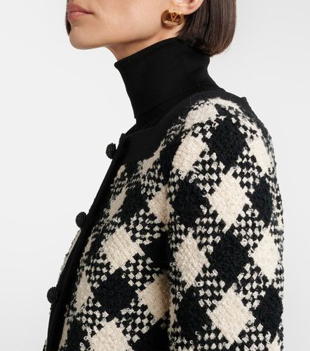 Veste en tweed à carreaux - Valentino - Modalova