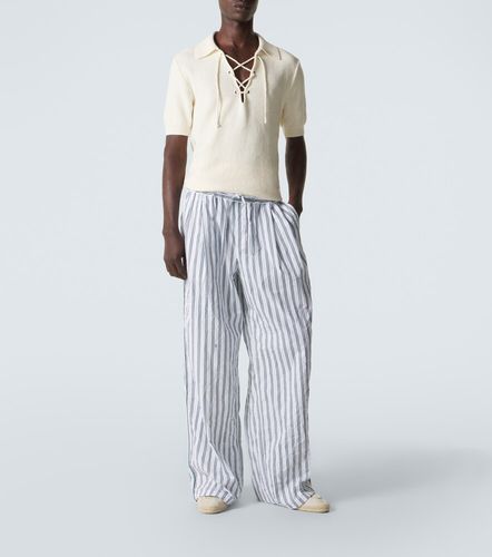 Pantalon ample rayé en popeline - Dolce&Gabbana - Modalova