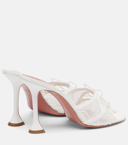 Mules Eleonora en dentelle - Amina Muaddi - Modalova