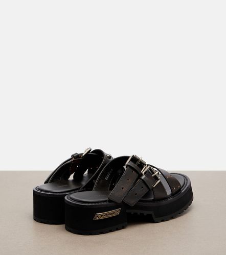 Mules à plateau Venom en cuir - Balenciaga - Modalova