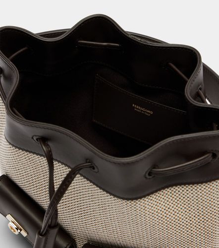 Sac seau Harley Mini en toile - Ferragamo - Modalova