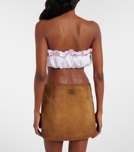 Miu Miu Top bandeau en coton - Miu Miu - Modalova