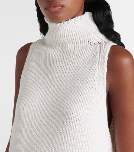 Alaïa Top à col roulé en laine effet cape - Alaia - Modalova