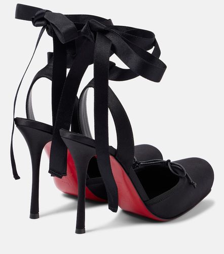 Escarpins Cassia Lace Up 100 en crêpe de satin - Christian Louboutin - Modalova