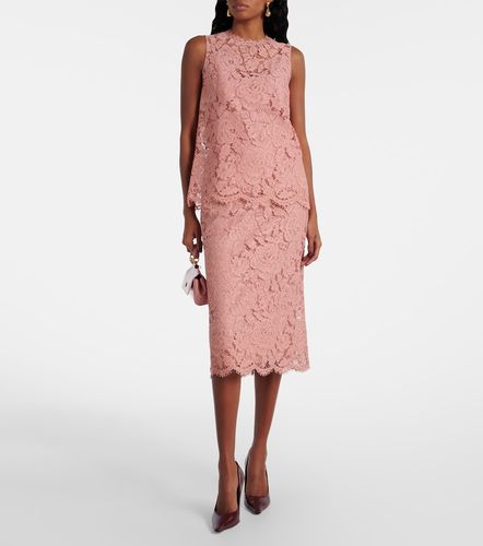 Dolce&Gabbana Jupe midi en dentelle - Dolce&Gabbana - Modalova