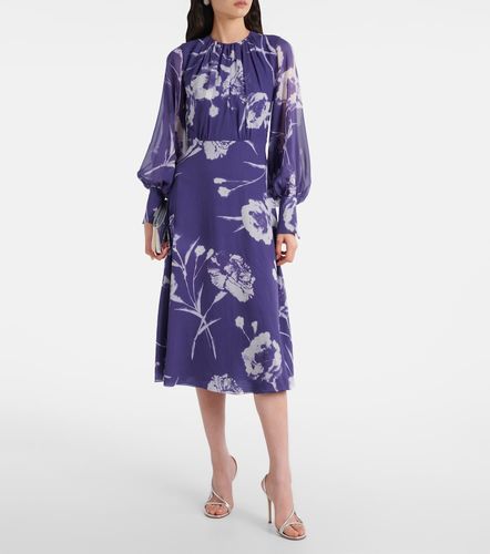 Erdem Robe midi en soie à fleurs - Erdem - Modalova