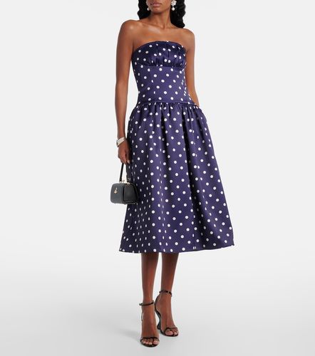 Robe de cocktail bustier en coton - Self-Portrait - Modalova