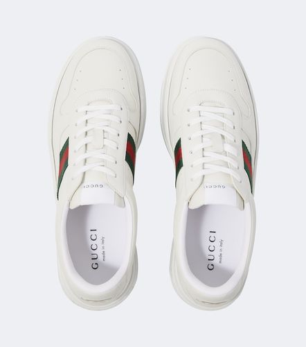Gucci Baskets Web Stripe en cuir - Gucci - Modalova