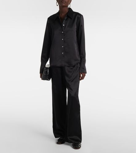 Pantalon ample Austin en soie et laine - Asceno - Modalova