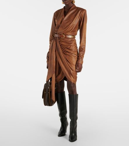 Robe portefeuille Aleora en daim synthétique - Isabel Marant - Modalova