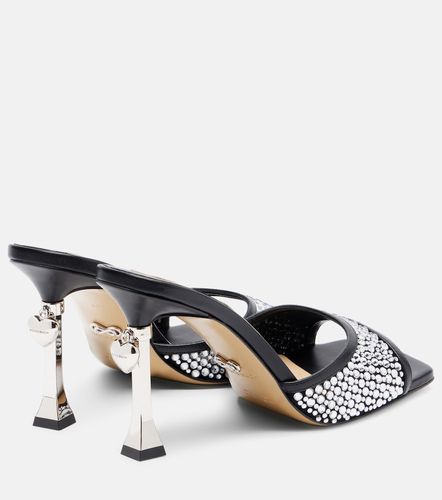 Mules Puffy Heart Ring 95 en cuir - Mach & Mach - Modalova