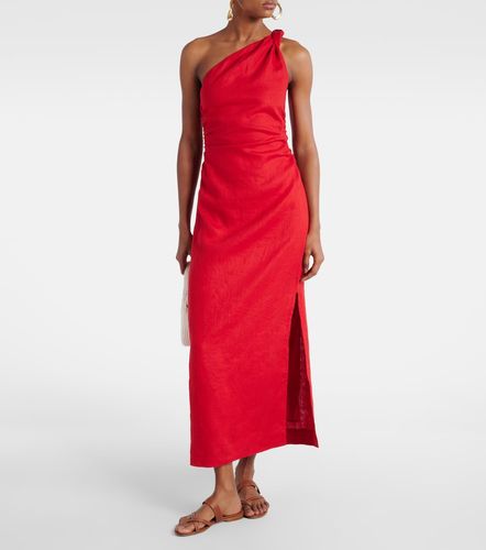 Robe midi Jomana asymétrique en lin - Faithfull - Modalova