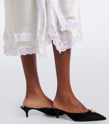Robe nuisette en soie et dentelle - Magda Butrym - Modalova