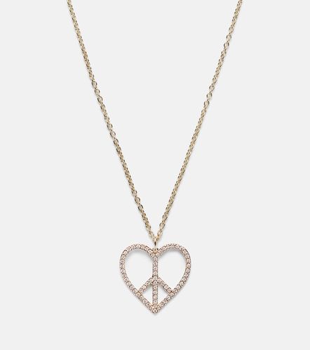 Collier en or 14 ct et diamants - Sydney Evan - Modalova