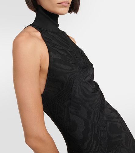 Alaïa Robe longue imprimée à col roulé - Alaia - Modalova