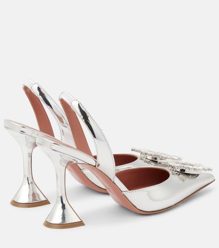 Escarpins slingback Begum en cuir effet miroir - Amina Muaddi - Modalova
