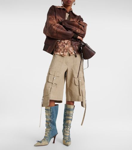 Acne Studios Bottes Bitten en denim - Acne Studios - Modalova