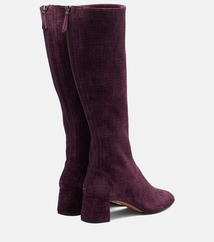 Bottes Saint Honoré 50 en daim - Aquazzura - Modalova