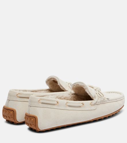 Mocassins Gommino en daim et shearling - Tod's - Modalova