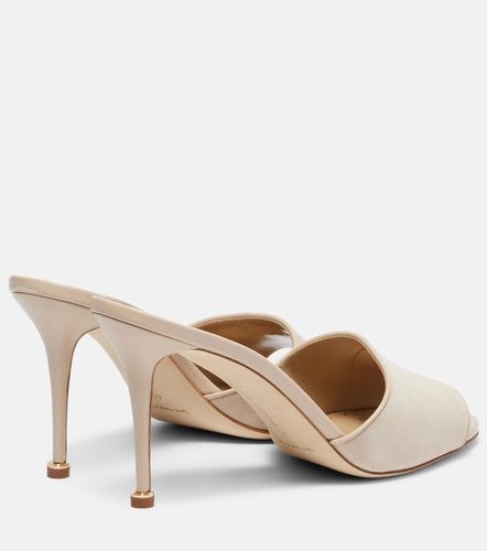 Mules Larache 90 en daim - Manolo Blahnik - Modalova