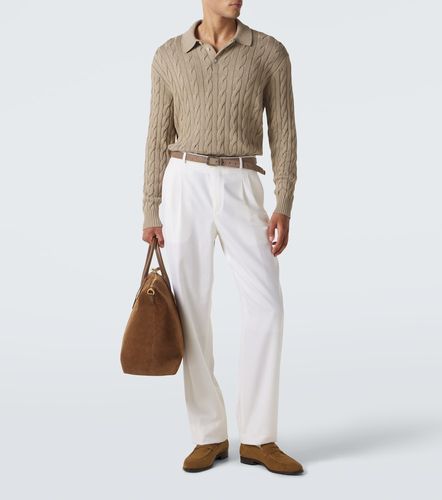 Polo en coton mélangé - Ralph Lauren Purple Label - Modalova