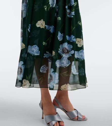 Erdem Robe midi en soie à fleurs - Erdem - Modalova