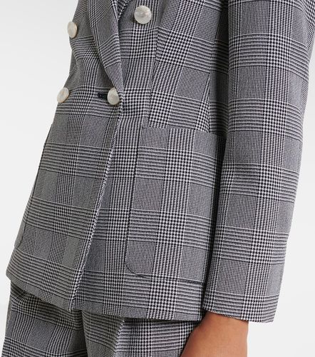 Blazer en laine vierge à carreaux Prince de Galles - Max Mara - Modalova