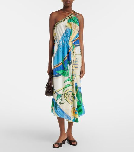 Robe en coton et soie à imprimé - Tory Burch - Modalova