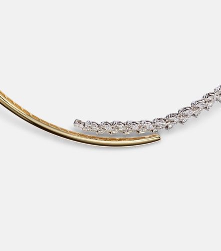 Choker Golden Strada en or blanc et jaune 18 ct et diamants - Yeprem - Modalova