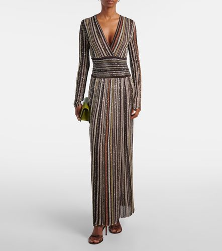 Robe longue rayée à sequins - Missoni - Modalova