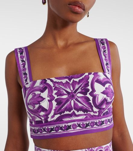 Brassière Majolica en coton - Dolce&Gabbana - Modalova