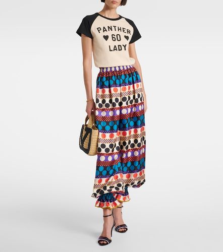 Jupe-culotte imprimée en soie - Valentino - Modalova
