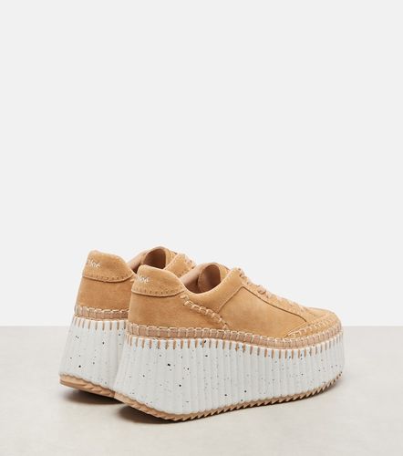 Chloé Baskets Nama à plateforme en daim - Chloe - Modalova