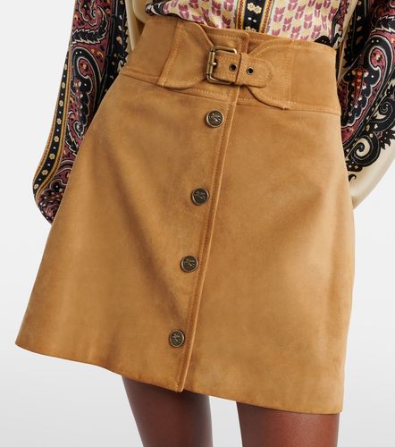 Etro Mini-jupe à ceinture en daim - Etro - Modalova