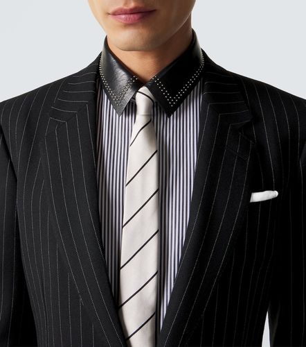 Cravate rayée en jacquard de soie - Tom Ford - Modalova
