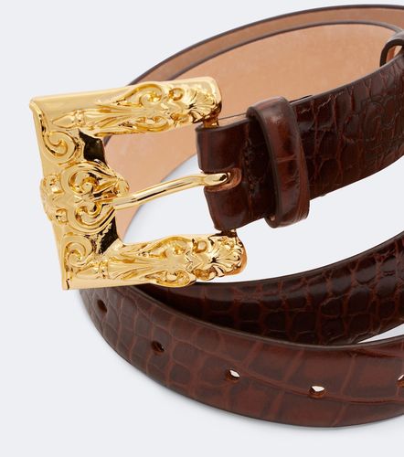 Ceinture en cuir à effet croco - Magda Butrym - Modalova