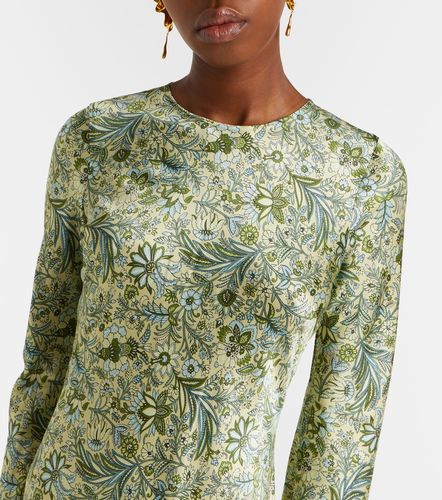 Robe longue Gemma imprimée en soie mélangée - Veronica Beard - Modalova